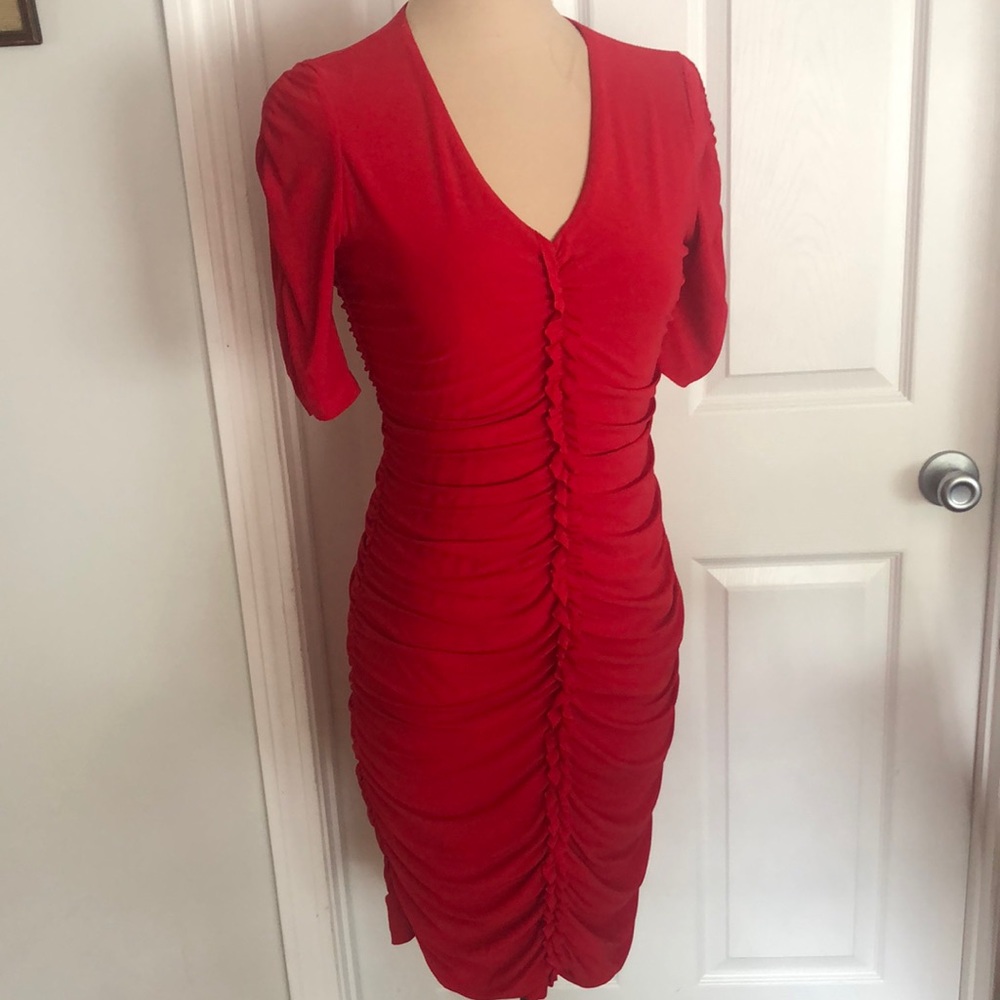 Julia Jordan Sheath Dress, size 8, scarlet red
